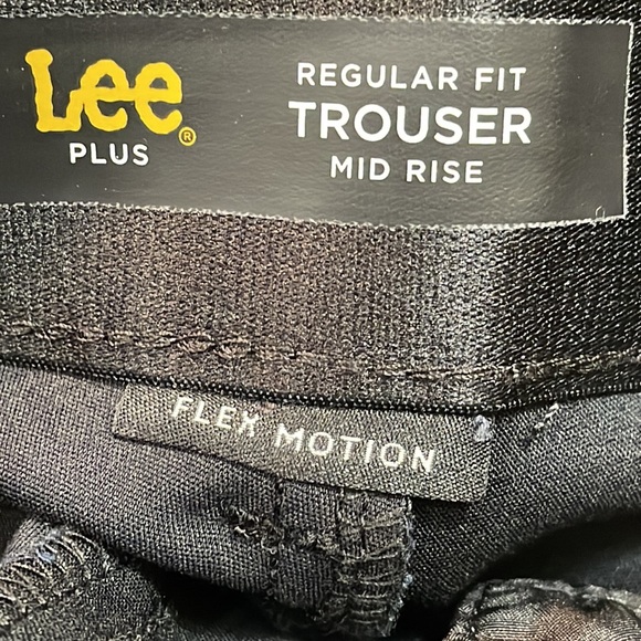 Lee Women Size 16W Petite Black Trousers Pant Stretch NWT Non-Binding Wa… - Picture 14 of 15